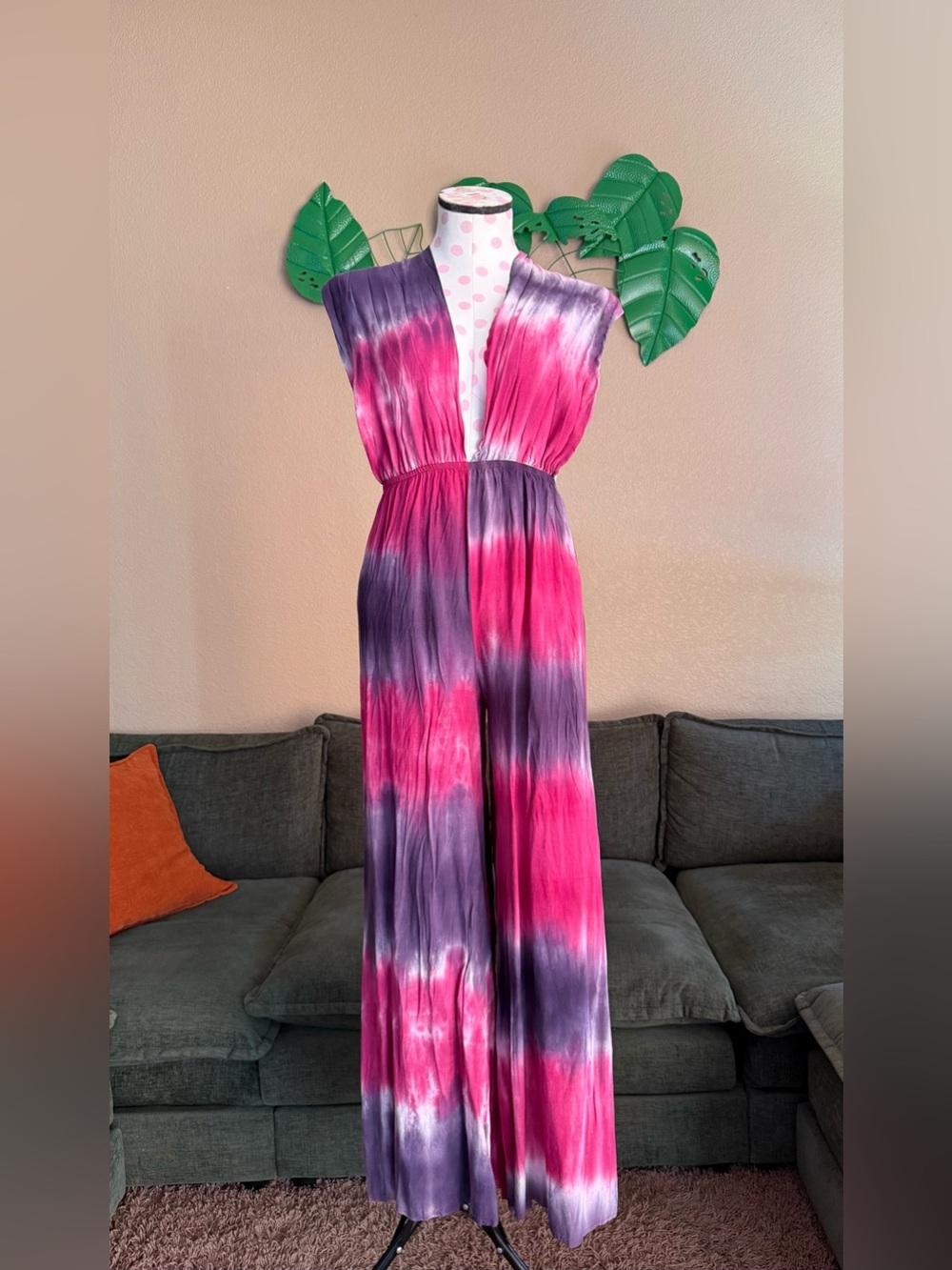 Wide Leg Tie-Dye Jumpsuit